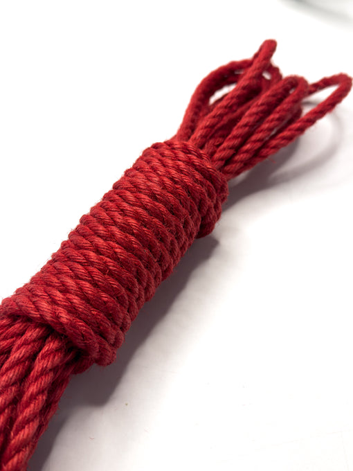 Red JBO free Jute shibari rope