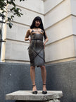 Restriction Underbust Latex Dress