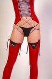 Latex G String - Black image 0