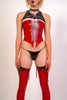 Micro Latex Crop Top - Black image 2