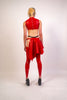 Asymmetrical Side Slit Skater Skirt image 3